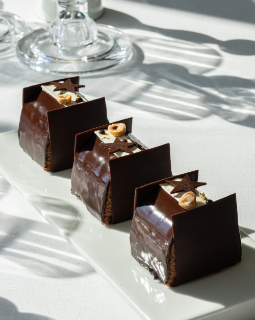 BÛCHE CHOCOLAT - VANILLE INDIVIDUEL