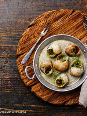 BARQUETTE D'ESCARGOTS AUX PLEUROTES