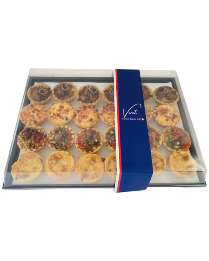 PLATEAU ASSORTIMENT DE 12 TARTELETTES SALEES