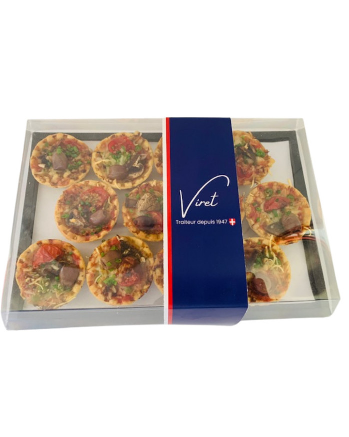 PLATEAU 12 TARTELETTES FACON PIZZA VEGETARIENNE