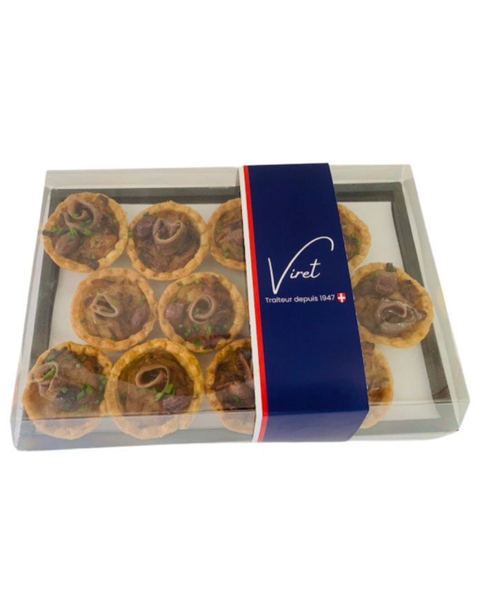 PLATEAU 12 TARTELETTES FACON PISSALADIERE