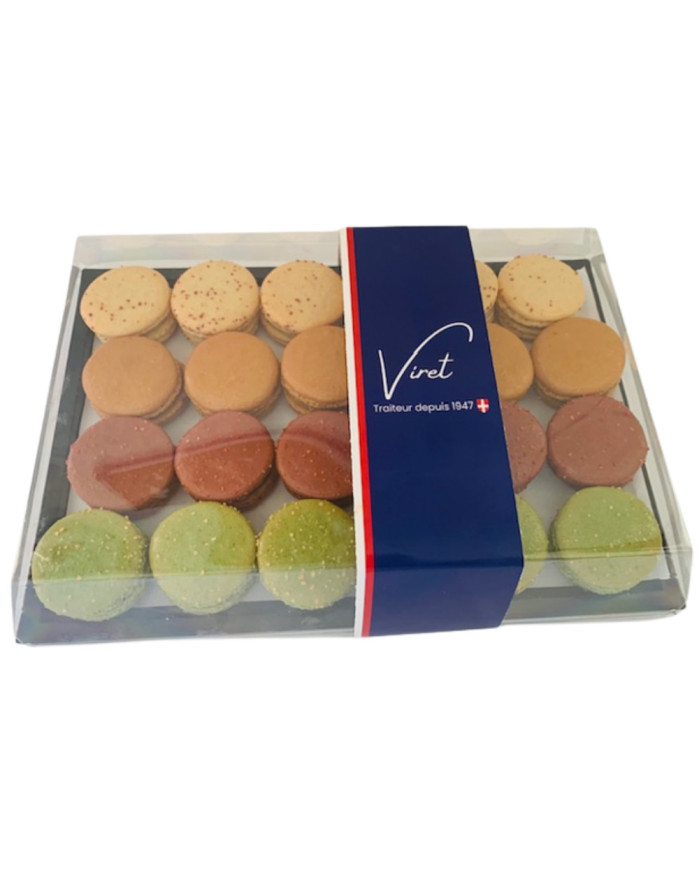 PLATEAU TRADITIONNEL ASSORTI DE 24 MACARONS (4 VARIÉTÉS)