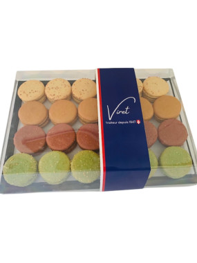 PLATEAU TRADITIONNEL ASSORTI DE 24 MACARONS (4 VARIÉTÉS)