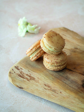 MACARONS VANILLE - 8 PIÈCES