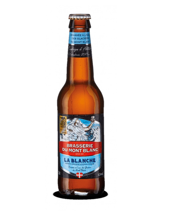 BIÈRE BLANCHE 4.7° - BRASSERIE DU MONT BLANC - 33cl