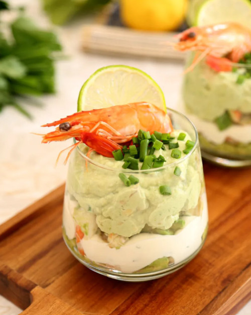 VERRINE AVOCAT CREVETTE