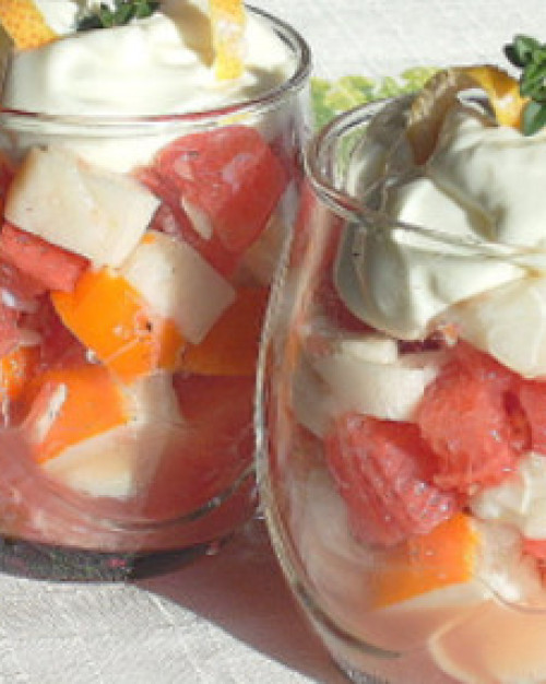 VERRINE SURIMI PAMPLEMOUSSE